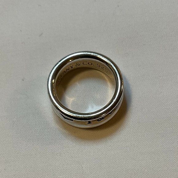 Tiffany & Co. 1837 Wide Ring Silver Size 5